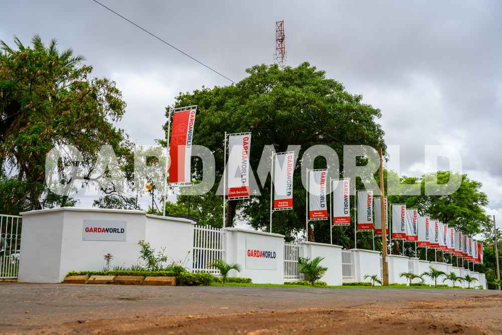 Malawi Offices, Exterior with GardaWorld banners
