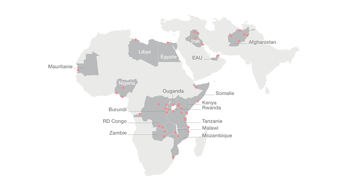 GardaWorld est présente dans de nombreux endroits au Moyen-Orient et en Afrique