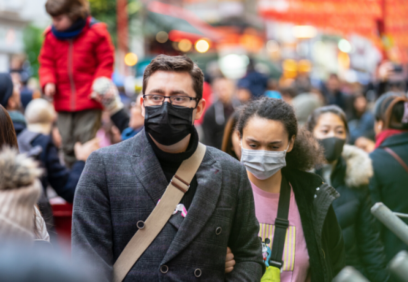 People wearing masks to protect themselves against coronavirus