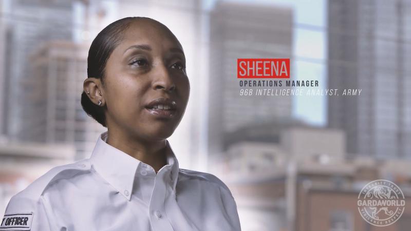 Sheena, a U.S. Army veteran and former police officer, is now a cash services operations manager.