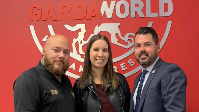 From left to right: Martin Duhamel (Major donor of the Breakfast Club of Canada and President of Marty’s Shop and Reborn), Aryann-Sarah Veilleux (Development Advisor, Breakfast Club of Canada), Pierre-François Hervieux (Business Development Director of Security Services, GardaWorld)